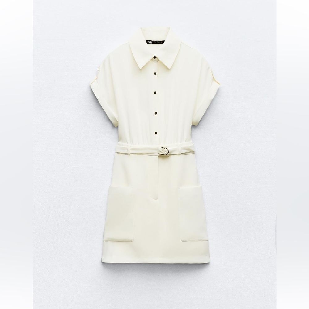 ZARA Belted Mini Dress, Size XL | NWT